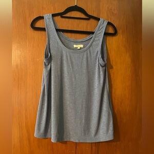 Madewell periwinkle blue ribbed tank